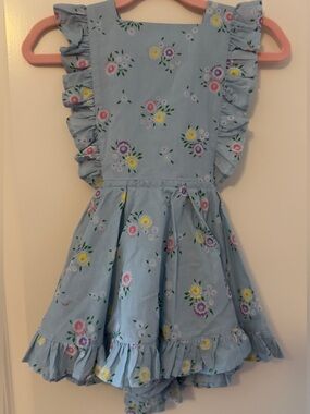 3T Numi floral pinafore dress